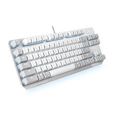 ASUS エイスース Moonlight White 有線 ゲーミングキーボード 日本語