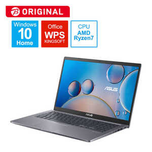 ASUS エイスース ノートパソコン [ 15.6型 / Win10 Home / Ryzen 7 / メモリ8GB / SSD512GB / WPS Office ] スレートグレー M515UA-BQ296T