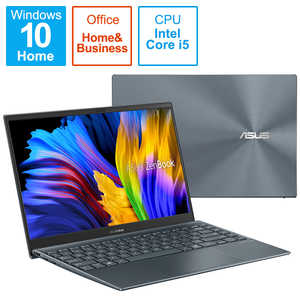 ASUS エイスース モバイルノートパソコン ASUS ZenBook 13 OLED パイングレー〔13.3型/Windows10 Home /intel Core i5 /メモリ：16GB〕  UX325EA-KG411TS