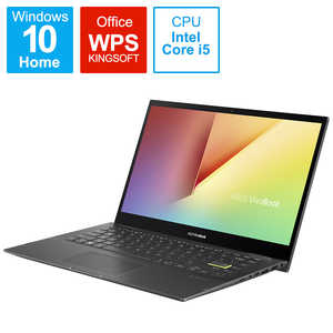 ASUS エイスース ノートパソコン Vivobook Flip 14 [ 14型 / Core i5 / メモリ8GB / SSD512GB ] インディーブラック TP470EA-EC265T