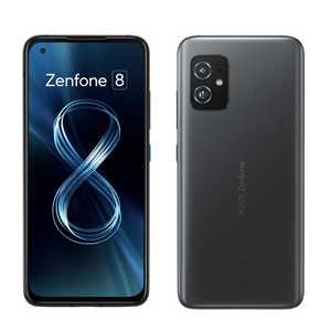 ASUS エイスース SIMフリースマートフォン ZenFone 8【防水防塵・おサイフケータイ対応】 Snapdragon 888 オブシディアンブラック ZS590KS-BK128S8