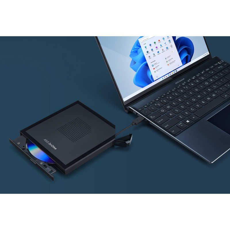 ASUS エイスース ASUS エイスース ポータブルDVDドライブ ブラック SDRW-08V1M-U/BLK/G/AS/P2G SDRW-08V1M-U/BLK/G/AS/P2G