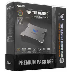 ASUS エイスース TUF Gaming Capture Box FHD120 4K UHDパススルー＆ Full HD 120 FPS 高フレームレート TUFデザインのマウスパッド付き TUF-GAMING-CAPTURE-FHD120-P