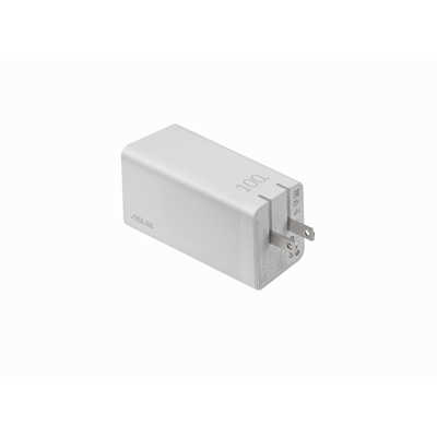 ASUS エイスース 100W 3-Port GaN Charger ホワイト ASUS-GAN3-100W の