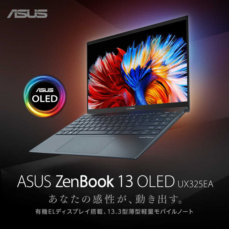 ASUS エイスース ASUS エイスース ノートパソコン Zenbook 13 OLED パイングレー [13.3型 /Windows11 Home /intel Core i5 /メモリ：8GB /SSD：512GB] UX325EA-KG809W UX325EA-KG809W