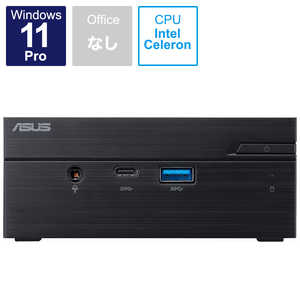 ASUS エイスース デスクトップパソコン Mini PC ブラック [モニター無し/intel Celeron/メモリ：4GB /eMMC：64GB] PN41-S1-BC306AD