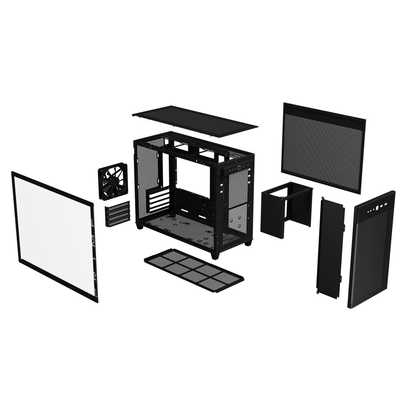 ASUS PRIME CASE AP201 ブラック付属品・箱あり ASUS エイスース PCケース［Micro ATX /Mini-ITX］ブラック