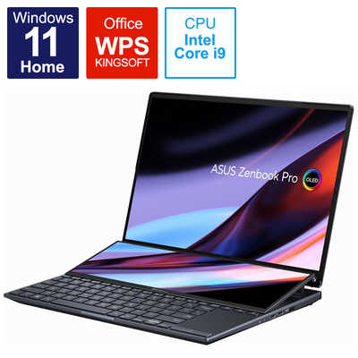 ASUS エイスース ノートパソコン Zenbook Pro 14 Duo テックブラック 