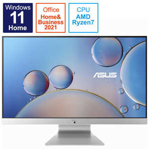 ASUS エイスース デスクトップパソコン ASUS M3700 ホワイト M3700WY-R75825LU