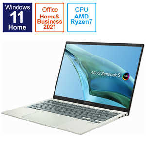ASUS  Ρȥѥ Zenbook S 13 OLED [ 13.3 / Win11 Home / Ryzen 7 / 16GB / SSD1TB / Office ] ɥ UM5302TA-LX444WS