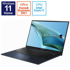 ASUS  Ρȥѥ Zenbook S Flip 13 OLED ݥ֥롼 13.3 /Windows11 Home /intel Core i7 /ꡧ16GB /SSD1TB UP5302ZALX157WS