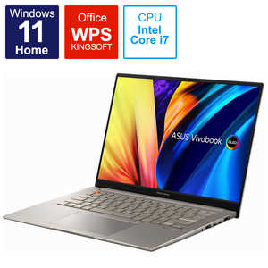 ASUS エイスース ノートパソコン Vivobook S 14X OLED サンドグレイ ［14.5型 メモリ：16GB］ S5402ZA-M9049W