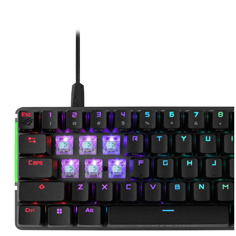 ASUS エイスース ASUS エイスース ゲーミングキーボード ROG Falchion Ace(英語配列) M602 ブラック ［有線 /USB］ FALCHIONACENXRDBLKUS FALCHIONACENXRDBLKUS