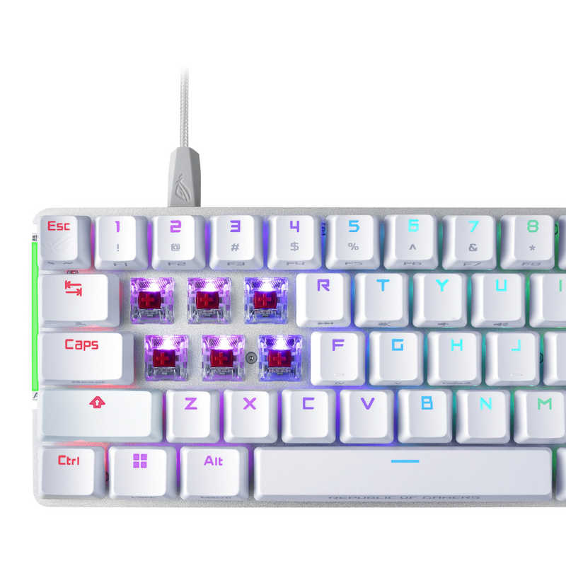 ASUS エイスース ASUS エイスース ゲーミングキーボード FALCHIONACENXRDWHTUS FALCHIONACENXRDWHTUS