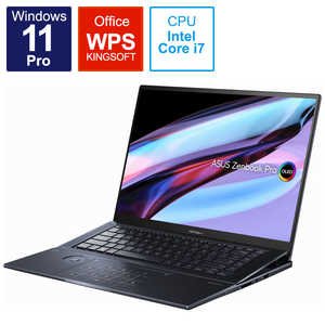 ASUS エイスース ノートパソコン Zenbook Pro 16X OLED [ 16型 / Win11 Pro / Core i7 / メモリ32GB / SSD1TB / WPS Office ] テックブラック UX7602ZM-ME137X