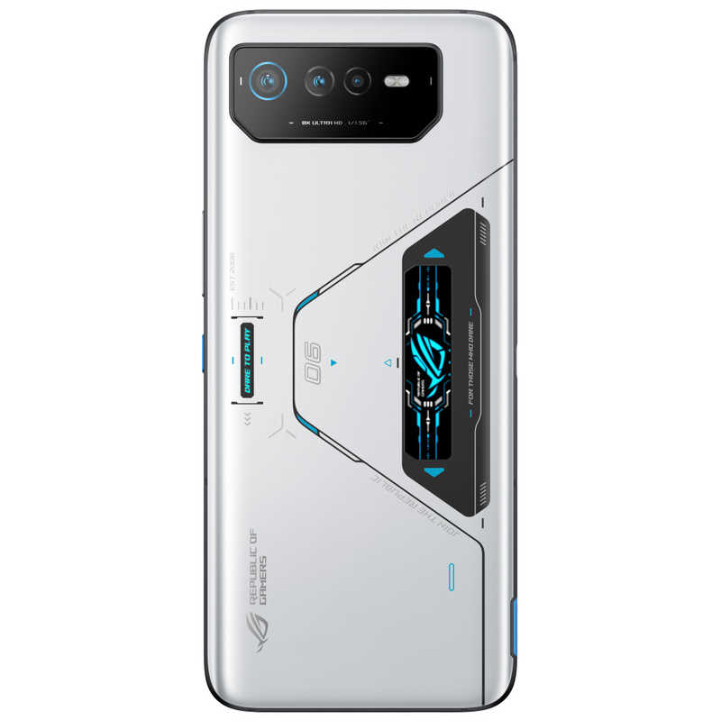 ASUS エイスース ASUS エイスース SIMフリースマートフォン ROG Phone 6 Pro ストームホワイト Qualcomm Snapdragon 8+ Gen 1 6.78型 ワイドAMOLEDディスプレイ ROG6PWH18R512 ROG6PWH18R512