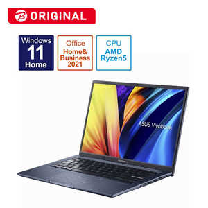 ASUS エイスース ノートパソコン Vivobook 14X [ 14型 / Win11 Home / Ryzen 5 / メモリ16GB / SSD512GB ] クワイエットブルー M1403QA-LYR5165WSBKS