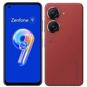 ASUS エイスース SIMフリースマートフォン Zenfone 9 5.9型ワイド メモリ/ストレージ：8GB/128GB nanoSIM×2 サンセットレッド ZF9-RD8S128