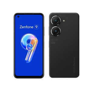 ASUS エイスース SIMフリースマートフォン Zenfone 9 5.9型ワイド メモリ/ストレージ：16GB/256GB nanoSIM×2 ミッドナイトブラック  ZF9-BK16S256