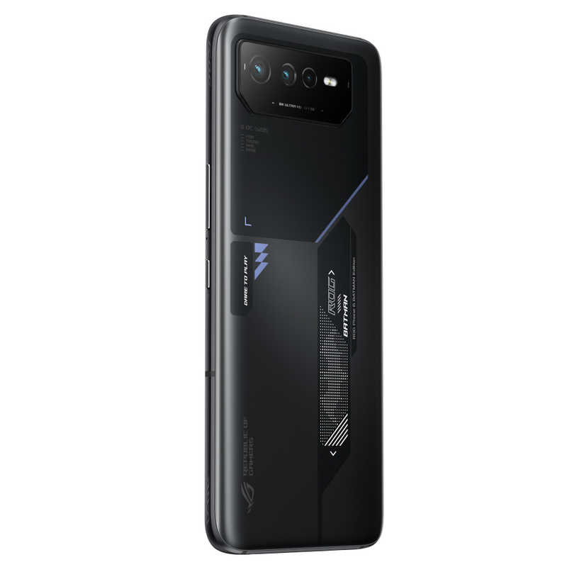 ASUS エイスース ASUS エイスース SIMフリースマートフォン ROG Phone 6 BATMAN Edition ファントムブラック Qualcomm Snapdragon 8+ Gen 1 6.78型 ワイドAMOLED ROG6SBBK12R256 ROG6SBBK12R256