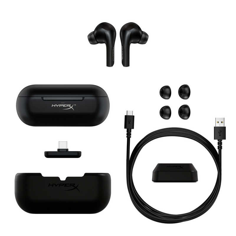 HYPERX ゲーミングヘッドセット Cloud MIX Buds ブラック [ワイヤレス（Bluetooth＋USB-C） /両耳 /イヤホンタイプ]  4P5D9AA の通販 | カテゴリ：パソコン・周辺機器・プリンター | HYPERX 家電通販のコジマネット - 全品代引き手数料無料