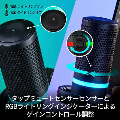 HYPERX HyperX DuoCast USB Microphone (Black) 4P5E2AA の通販