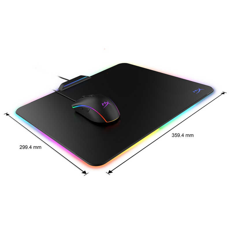 HYPERX ゲーミングマウスパッド [359.4ｘ299.4ｘ5.0mm] USB-A接続 Fury Ultra RGB 4P5R1AA の通販 |  カテゴリ：パソコン・周辺機器・プリンター | HYPERX 家電通販のコジマネット - 全品代引き手数料無料