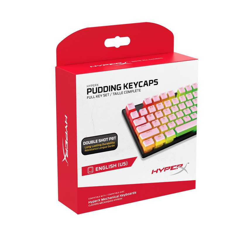 HYPERX HYPERX ゲーミングキーボード HyperX Pudding Keycaps Pink Full Key Set 644H7AA#ABA 644H7AA#ABA