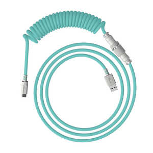 HYPERX USB-C Coiled Cable Light Green White 6J681AA HYPERX USB-C Coiled Cable Light Green White 6J681AA