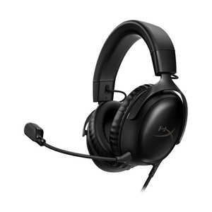 HYPERX ゲーミングヘッドセット Cloud III ブラック ［φ3.5mmミニプラグ＋USB-C＋USB-A /両耳 /ヘッドバンドタイプ］ 727A8AA