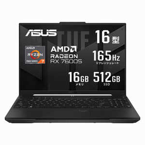 ASUS  ߥ󥰥Ρȥѥ TUF Gaming A16 ɥХơ ǥ [RX 7600S /16.0 /Windows11 Home /AMD Ryzen 7 /ꡧ16GB /SSD