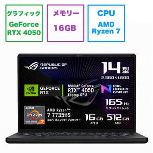 ASUS GCX[X Q[~Om[gp\R ROG Zephyrus G14 [14.0^ /Windows11 Home /AMD Ryzen 7 /F16GB /SSDF512GB /2023N6f] GNvX