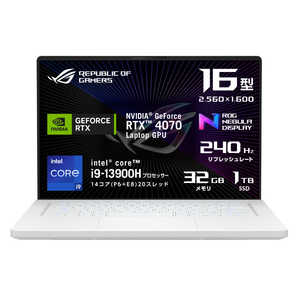 ASUS GCX[X Q[~Om[gp\R ROG Zephyrus G16 [RTX 4070 /16.0^ /Windows11 Home /intel Core i9 /F32GB /SSDF1TB /2023N3f]