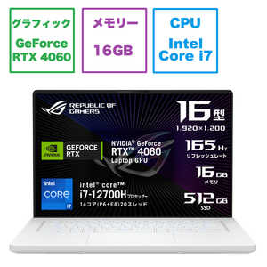 ASUS �G�C�X�[�X �Q�[�~���O�m�[�g�p�\�R�� ROG Zephyrus G16 [ RTX 4060 / 16�^ / Win11 Home / Core i7 / ������16GB / SSD512GB ] ���[�����C�g�z���C�g GU60