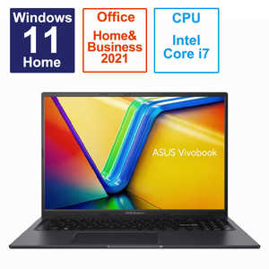 ASUS  Ρȥѥ Vivobook 16X [16.0 /Windows11 Home /intel Core i7 /ꡧ16GB /SSD512GB /Office HomeandBusiness /2023ǯ5ǥ]