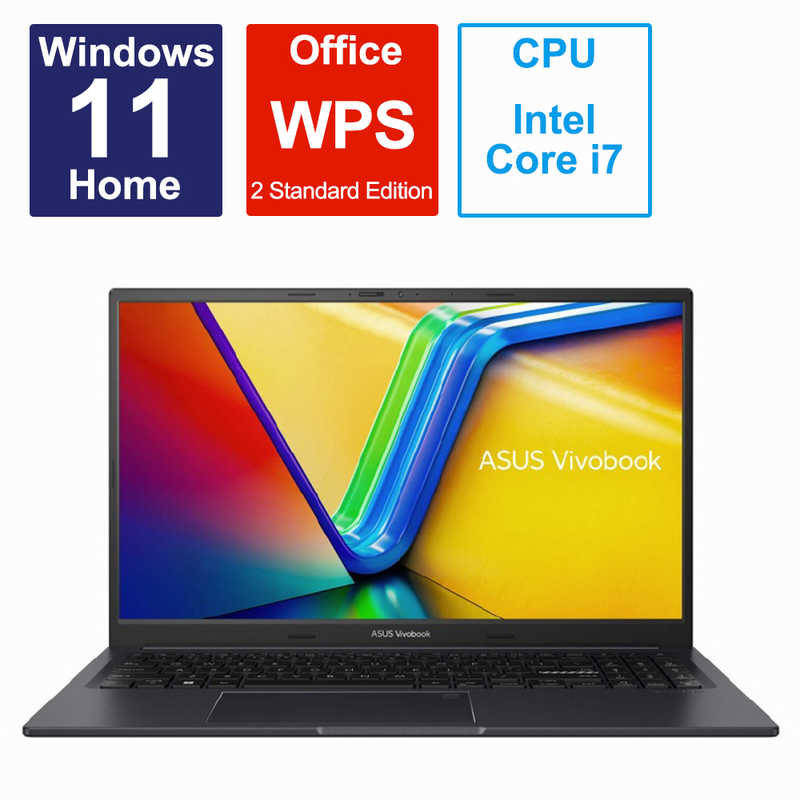 ASUS エイスース ASUS エイスース ノートパソコン Vivobook 15X [15.6型 /Windows11 Home /intel Core i7 /メモリ：16GB /SSD：512GB /WPS Office /2023年4月モデル] インディーブラック  K3504ZA-BQ020W K3504ZA-BQ020W