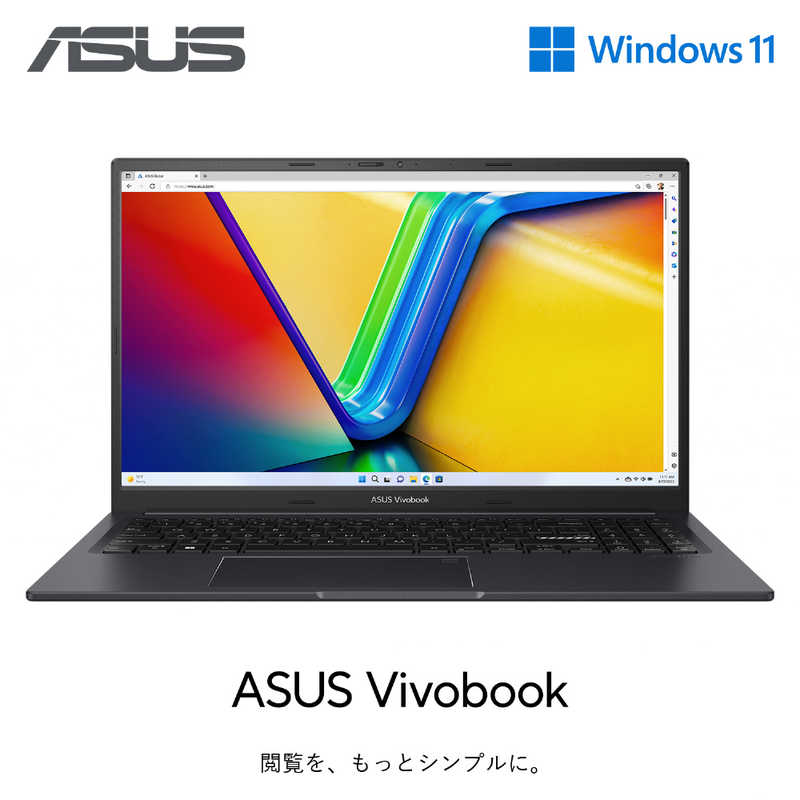 ASUS エイスース ASUS エイスース ノートパソコン Vivobook 15X [15.6型 /Windows11 Home /intel Core i3 /メモリ：8GB /SSD：256GB /WPS Office /2023年4月モデル] インディーブラック  K3504ZA-BQ022W K3504ZA-BQ022W
