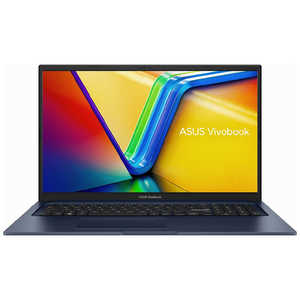 ASUS エイスース ノートパソコン Vivobook 17 [17.3型 /Windows11 Home /intel Core i7 /メモリ：16GB /SSD：512GB /Office HomeandBusiness /2023年4月モデル] クワイエットブルー X1704VA-AU121WS