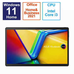 ASUS エイスース ノートパソコン Vivobook 13 Slate OLED (T3304) 0°ブラック  T3304GA-LQ025WS