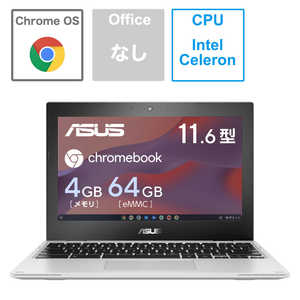 ASUS エイスース ノートパソコン Chromebook CX1(CX1102) [11.6型 /Chrome OS /intel Celeron /メモリ：4GB /eMMC：64GB /2023年5月モデル] トランスペアレントシルバー CX1102CKA-N00010