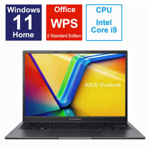 ASUS エイスース 【アウトレット】ノートパソコン Vivobook 14X [ 14型 / Win11 Home / Core i9 / メモリ16GB / SSD1TB / WPS Office ] K3405VA-LY029W