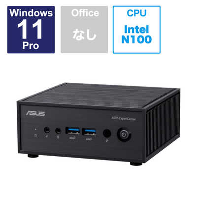 ASUS エイスース デスクトップパソコン Mini PC(Intel N100) ブラック (モニター無し) PN42-SN044AU ASUS エイスース デスクトップパソコン Mini PC(Intel N100) ブラック (モニター無し) PN42-SN044AU