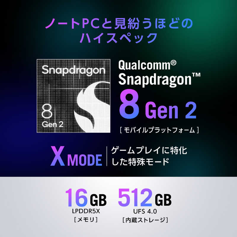 ASUS エイスース ASUS エイスース ROG Phone 7 Ultimate Qualcomm Snapdragon 8 Gen 2 6.78インチメモリ/ストレージ：16GB/512GB nanoSIM×2 ストームホワイト  ROG7U-WH16R512 ROG7U-WH16R512