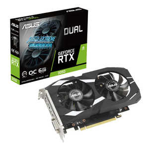 ASUS  եåܡɡRTX3050 GeForce RTX꡼ /6GBϡ֥Х륯ʡ DUAL-RTX3050-O6G