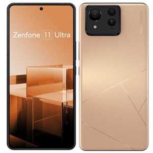 ASUS エイスース SIMフリースマートフォン Zenfone 11 Ultra Qualcomm Snapdragon 8 Gen 3 6.78型 メモリ/ストレージ：12GB/256GB デザートサンド ZF11U-OR12S256