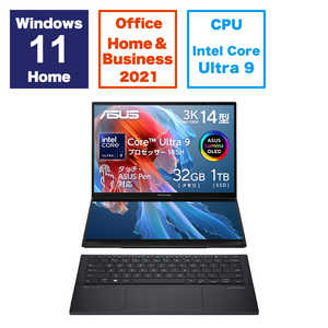 ASUS エイスース ノートパソコン Zenbook Duo [14.0型 /Windows11 Home /intel Core Ultra 9 /メモリ：32GB /SSD：1TB /Office HomeandBusiness] インクウェルグ
