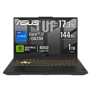 ASUS  ߥ󥰥Ρȥѥ TUF Gaming 17.3 /Windows11 Home /intel Core i7 /ꡧ32GB /SSD1TB 졼 FX707VV-I7R4060