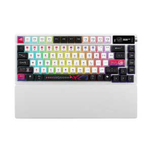 ASUS エイスース ゲーミングキーボード (75％ / 英語配列) ［有線・ワイヤレス / Bluetooth・USB (Type-C)］ ROG/AZOTH/X/SNOW2