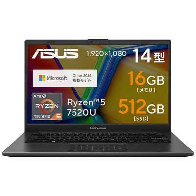ASUS エイスース ノートパソコン Vivobook Go 14 [ 14型 / Win11 Home