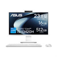 ASUS(エイスース) M5401WYAK-WA032WS デスクトップパソコン ZenAiO 24 ホワイト ［23.8型 /AMD Ryzen5 /メモリ：16GB /SSD：512GB /2022年11月モデル］